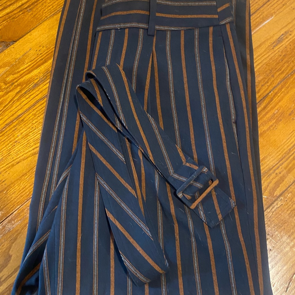 WOMEN Banana Republic Striped Wool Pant 14